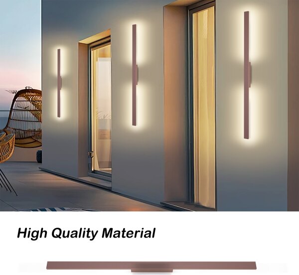Brilagi - Applique LED da esterno LUNA LED/24W/230V 3000K IP65 100 cm marrone CRI 90