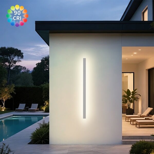 Brilagi - Lampada LED da parete per esterni LINEAR LED/32W/230V 3000K IP65 140 cm bianca CRI 90