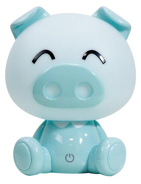 ONLI - LED dimmerabile lampada da notte per bambini PUPPIES LED/3W/230V 19 cm maialino/blu