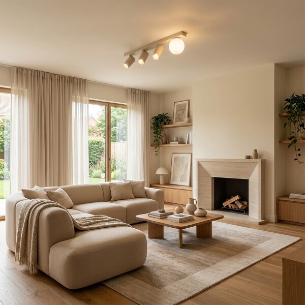 Brilagi - Faretto SELE BALL 3xGU10/30W/230V + 1xG9/10W colore beige
