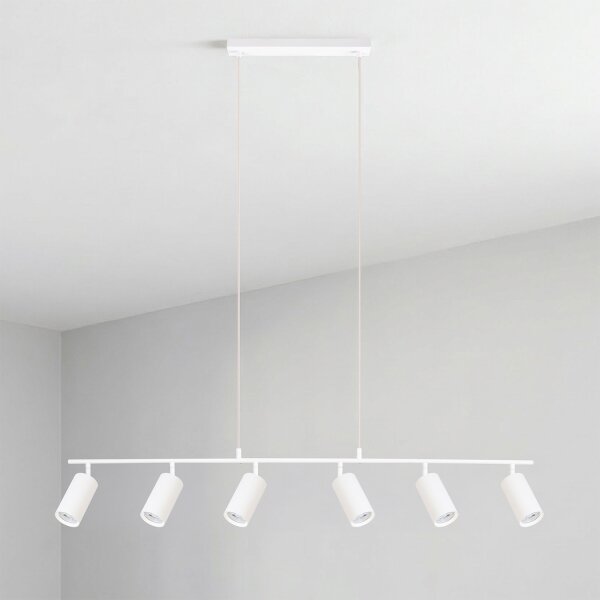 Brilagi - Lampadario sospeso con cavo SELE 6xGU10/30W/230V bianco