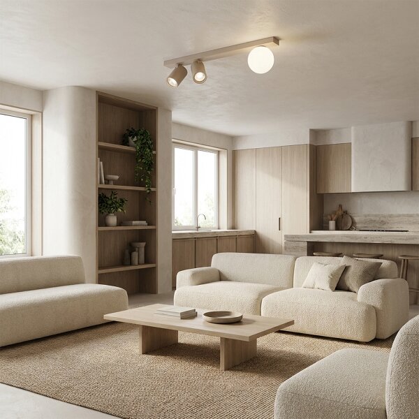 Brilagi - Faretto SELE BALL 2xGU10/30W/230V + 1xG9/10W beige
