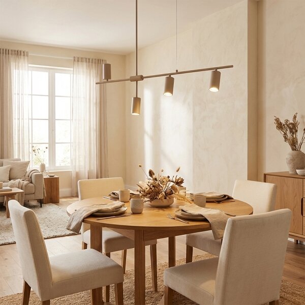 Brilagi - Lampadario a sospensione CRANE 4xGU10/30W/230V beige