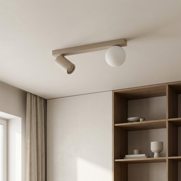Brilagi - Faretto orientabile SELE BALL 1xGU10/30W/230V + 1xG9/10W beige