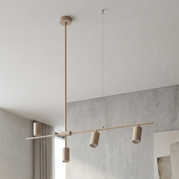 Brilagi - Lampadario a sospensione CRANE 4xGU10/30W/230V beige