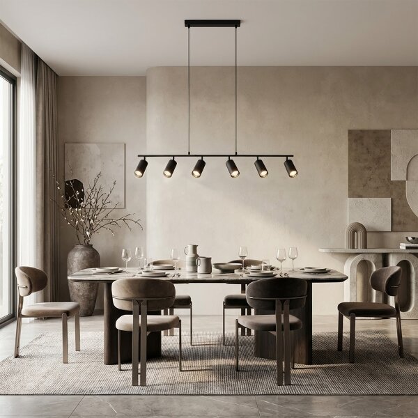 Brilagi - Lampadario sospeso con cavo SELE 6xGU10/30W/230V nero
