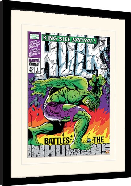 Quadro Incredible Hulk - Inhumans, Poster Incorniciato