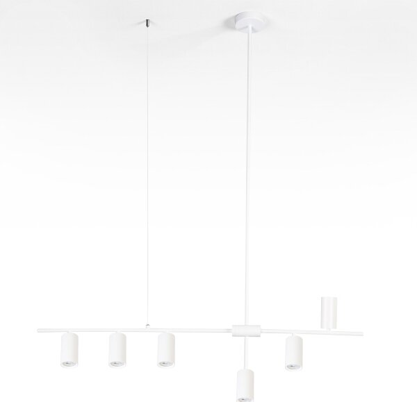 Brilagi - Lampadario sospeso su cavo CRANE 6xGU10/30W/230V bianco