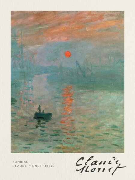 Riproduzione Sunrise - Claude Monet