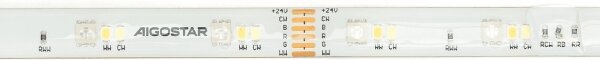 Aigostar - Striscia LED RGBW 5m MESH LED/24W/230V 2700-6500K + +TC