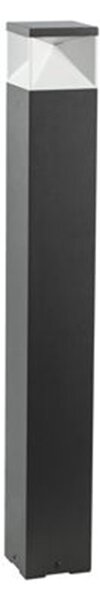 Paletto Alto Moderno Diamond Alluminio Grafite E Termoplastica 12W Led 3000K