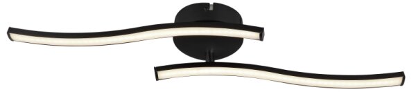 Globo 67178SC - Plafoniera LED ELOISE 2xLED/6W/230V nero