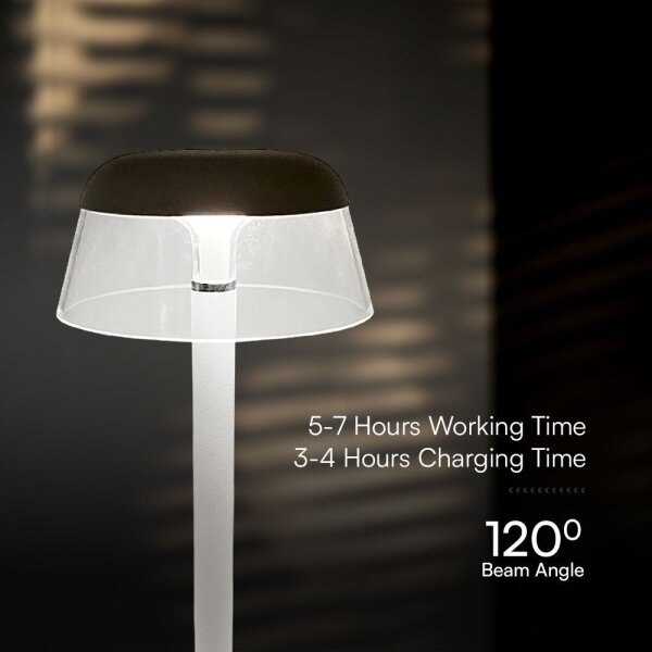 LED Lampada da tavolo touch ricaricabile e dimmerabile LED/3W/5V 3000-6000K bianco