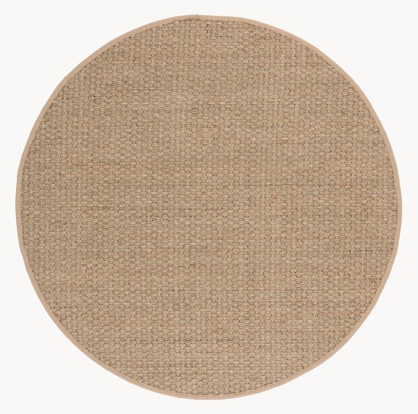 Tappeto rotondo in erba marina a pelo corto Natural Fibers