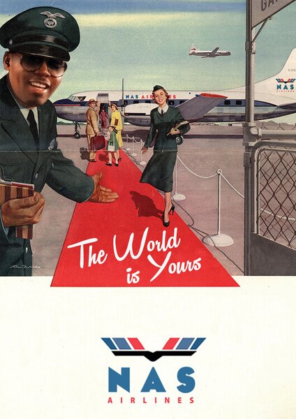 Illustrazione Nas Airlines, Ads Libitum / David Redon