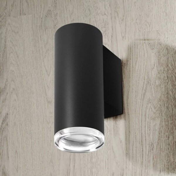 Faretto da muro per bagno TURYN 1xGU10/10W/230V IP44 nero