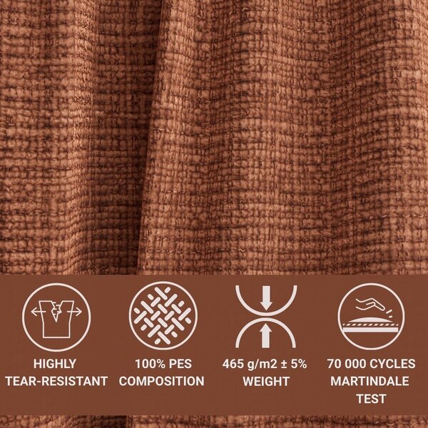 Divano angolare color rame allungabile/con contenitore (con penisola a sinistra/con chaise lounge) con rivestimento in ciniglia Maze – Maison de Rêve