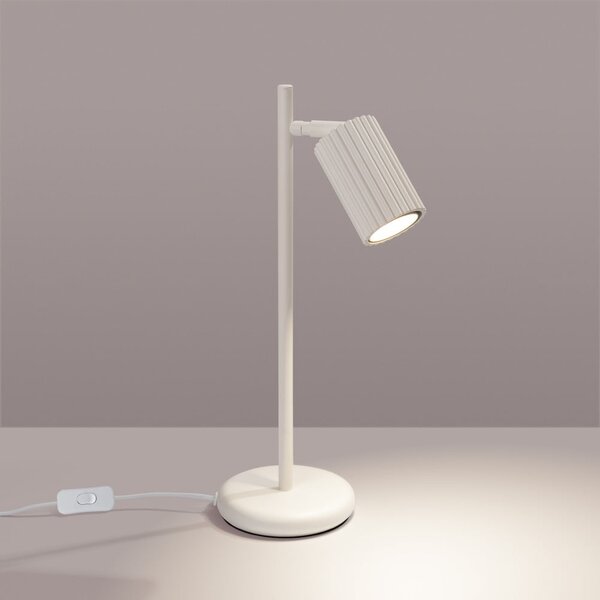 Lampada da tavolo color crema (altezza totale 43 cm) Gleam – Sollux
