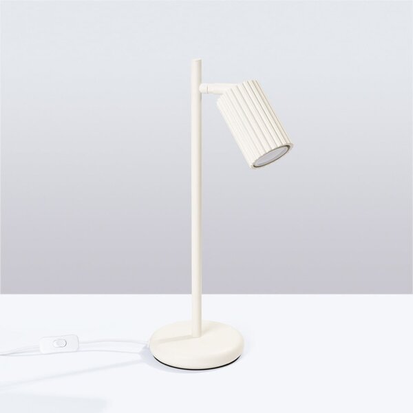 Lampada da tavolo color crema (altezza totale 43 cm) Gleam – Sollux