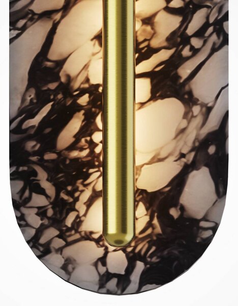 Maytoni Applique da parete a LED Clarett, Nero, Soggiorno / Sala da pranzo, Pietra, Moderno, Applique a LED