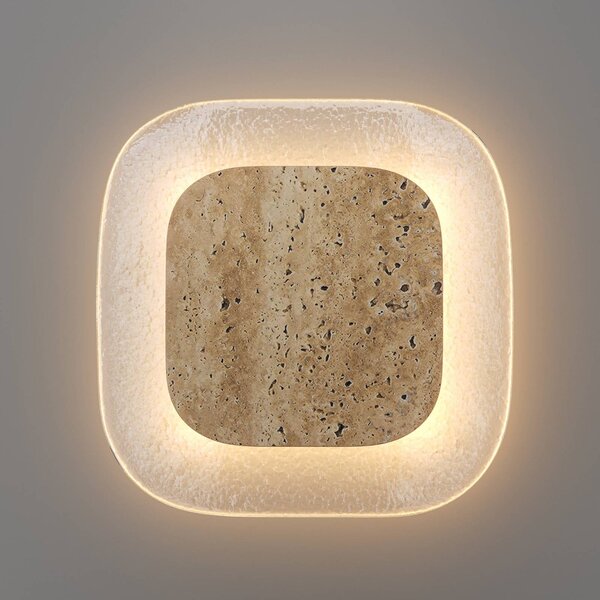 Maytoni Applique da parete a LED Tavo, Crema / Ambra, Soggiorno / Sala da pranzo, Vetro, Moderno, Applique a LED