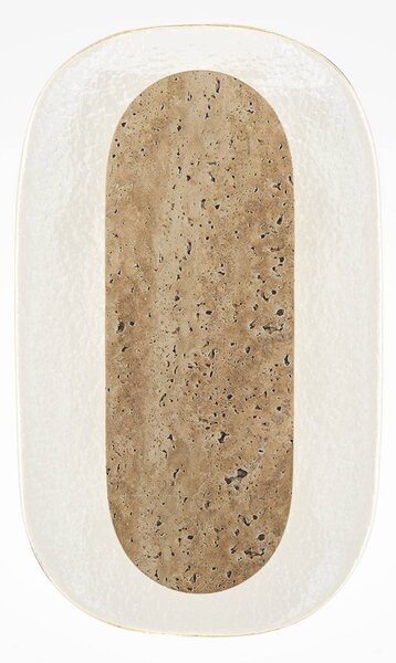 Maytoni Applique da parete a LED Tavo, Crema / Ambra, Soggiorno / Sala da pranzo, Vetro, Moderno, Applique a LED