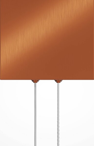 Maytoni Lampada a sospensione in vetro Quadro, Crema / Ambra, Soggiorno / Sala da pranzo, Vetro, Moderno, Lampada a sospensione