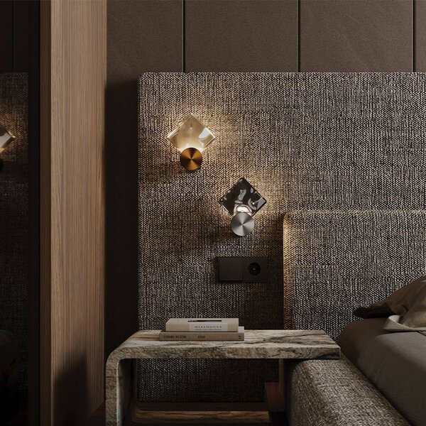 Maytoni Applique da parete a LED Quadro, Soggiorno / Sala da pranzo, Vetro, Moderno, Applique a LED