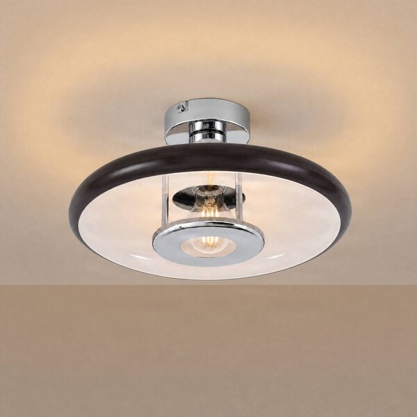 Plafoniera soffitto Branford Lindby, dimmerabile, Marrone / Ruggine, Soggiorno / Sala da pranzo, Metallo, Vintage, Plafoniera