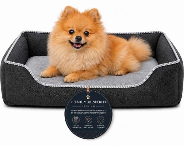 Divano per cane cuccia lavabile rivestimento sfoderabile tessuto da arredamento S 55x45 cm