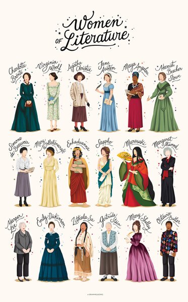 Illustrazione Women of Literature, Nour Tohme