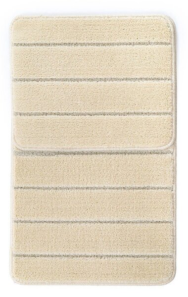 Set di tappetini per il bagno color crema 2 pz 50x80 cm Yeni Cizgli – Foutastic