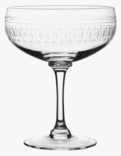Set di 4 bicchieri da cocktail in cristallo soffiato Ovals