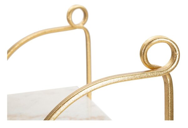Mensola in marmo bianco-oro 40 cm Marble - Mauro Ferretti