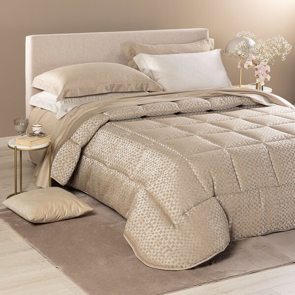 Trapunta MATRIMONIALE Melita TORTORA Raso Jacquard Caleffi