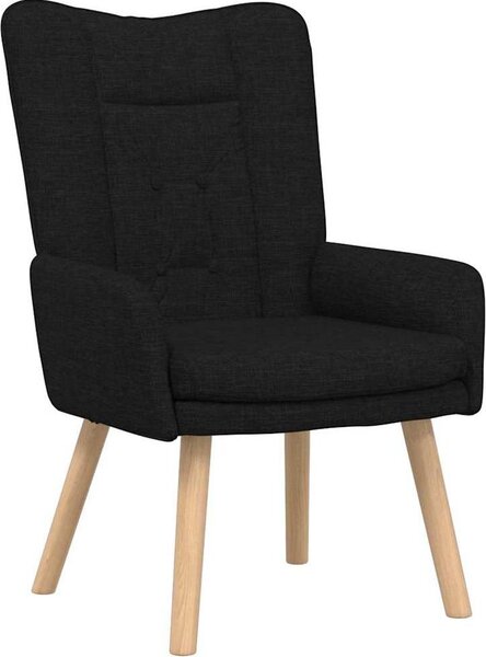 Poltrona Nero 63 x 67 x 94 cm Tessuto e compensato