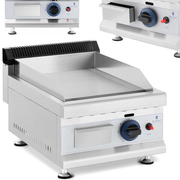 Expondo Royal Catering Barbecue a gas - 35 x 40 cm - liscio - 3.000 W - Propano/Butano - 0,03 bar