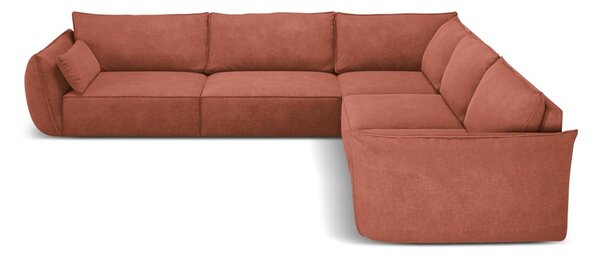 Divano angolare rosso (variabile) Vanda - Mazzini Sofas