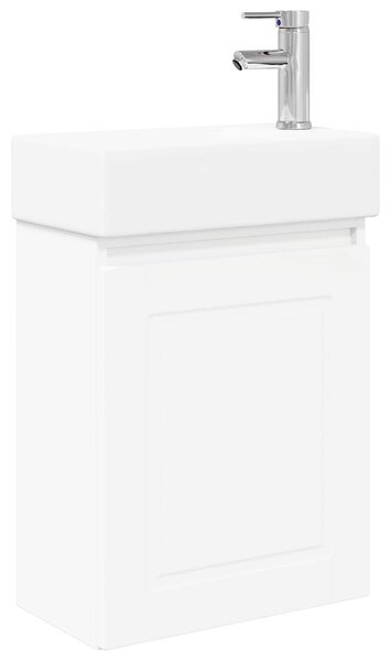 Mobile bagno con rubinetto Bianco 45,5 x 22,5 x 84 cm