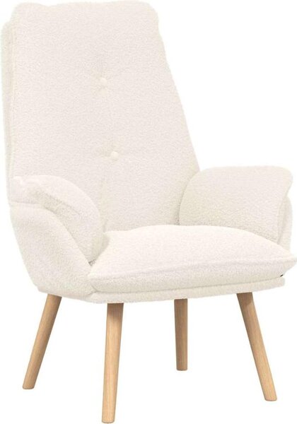 Poltrona Crema 69 x 74 x 93 cm Tessuto Sherpa