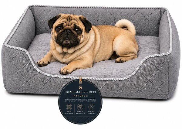 Divano per cane cuccia lavabile rivestimento sfoderabile tessuto da arredamento L 75x60 cm