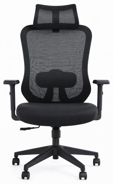 Sedia da ufficio ergonomica con poggiatesta e braccioli regolabili