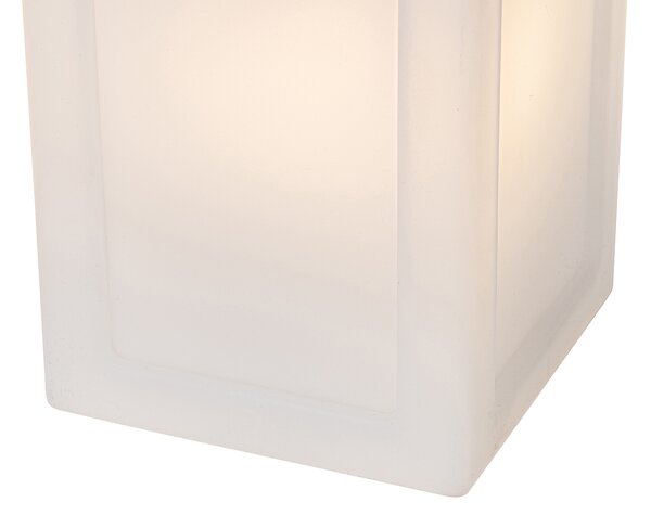 Set di 2 lampade da tavolo bianche effetto fiamma ricaricabili IP44 - Stard