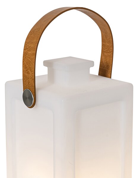Set di 2 lampade da tavolo bianche effetto fiamma ricaricabili IP44 - Stard