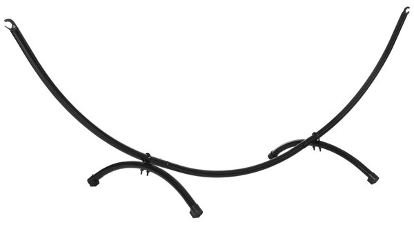 Outsunny Struttura per Amaca Universale da 3m, Supporto in Metallo da Esterno per Giardino e Terrazza, 300x90x100cm, Nero|Aosom