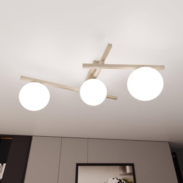Plafoniera SMART 3xE14/10W/230V beige/bianco