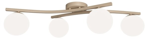 Plafoniera OPUS 4xE14/10W/230V beige/bianco