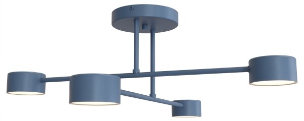 Lampadario a soffitto HALO 4xGX53/10W/230V blu