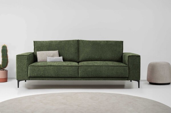 Divano verde con rivestimento in ciniglia 224 cm Copenhagen – Scandic