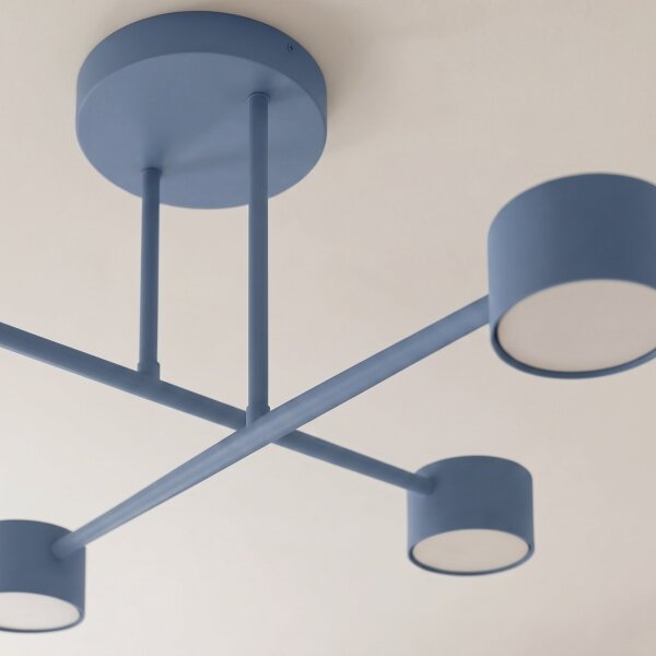 Lampadario a soffitto HALO 4xGX53/10W/230V blu